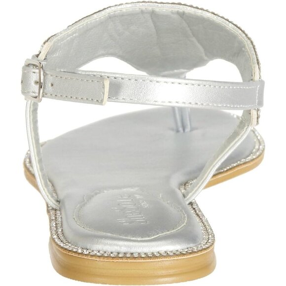 SheSole Women Sparkly Rhinestone Flat Sandals Dressy Summer Bridal Wedding Shoes - Picture 3 of 9